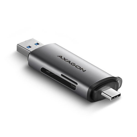 AXAGON USB-C ir USB 3.2 kortelių skaitytuvas