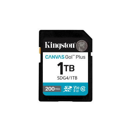 Kingston SDXC Canvas Go Plus Gen4 1TB C10 UHS-I U3 V30
