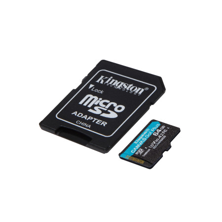 Kingston Technology Canvas Go! Plus 64 GB MicroSD UHS-I Klasės 10