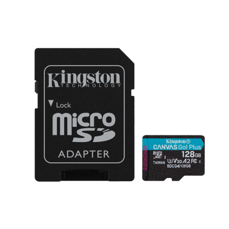 Kingston Technology Canvas Go! Plus 128 GB MicroSD UHS-I Klasės 10