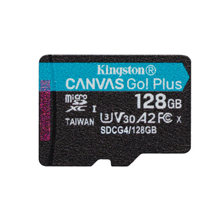 Kingston Technology Canvas Go! Plus 128 GB MicroSD UHS-I Klasės 10