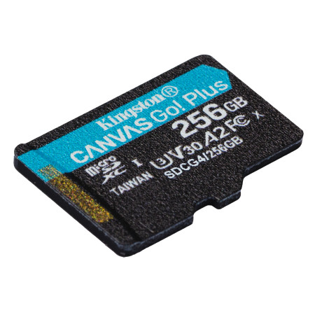Kingston Technology Canvas Go! Plus 256 GB MicroSD UHS-I Klasės 10