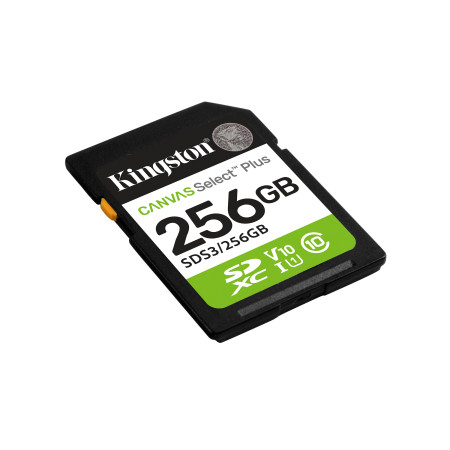Kingston Canvas Select Plus 256 GB SD kortelė