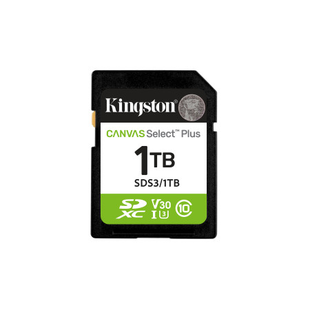 Kingston Technology Canvas Select Plus Gen3 1 TB SD UHS-I Klasės 10