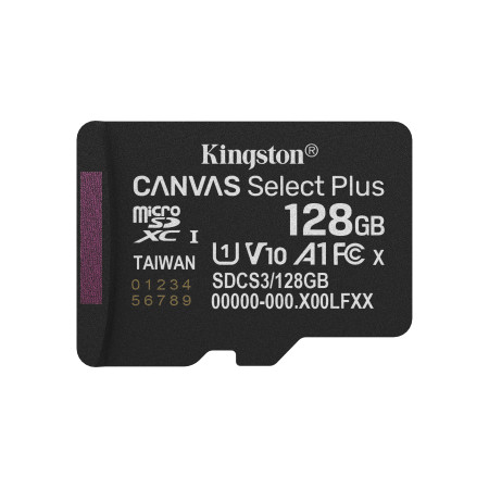 Kingston Technology Canvas Select Plus Gen3 128 GB MicroSDXC