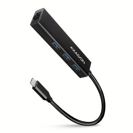 Axagon USB-C 4 Prievadų Hub'as