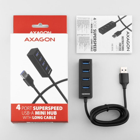 Axagon HUE-M1AL USB 3.2 Gen 1 šakotuvas