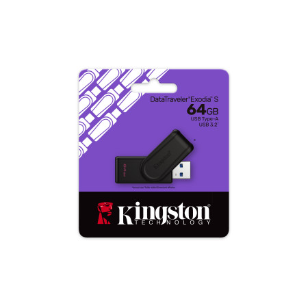 Kingston DataTraveler Exodia S USB atmintukas 64 GB