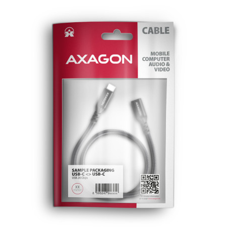 USB-C kabelis 1,5 m juodas AXAGON BUCM32-CF15AB