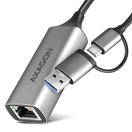 Axagon ADE-TXCA Gigabit Ethernet Adapter USB-C + USB-A