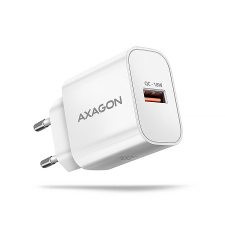 AXAGON 18W USB sieninis įkroviklis baltas