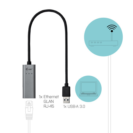 i-tec USB 3.0 Metal LAN Adapter