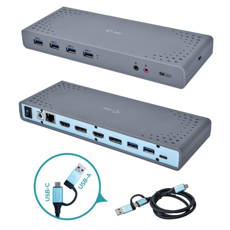 i-tec USB 3.0 / USB-C / Thunderbolt 2x 4K 1x 5K Doko stotis