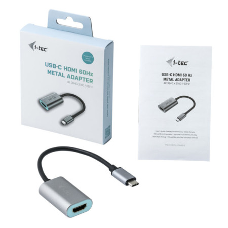 i-tec USB-C į HDMI adapteris, 1x HDMI 4K Ultra HD 60Hz
