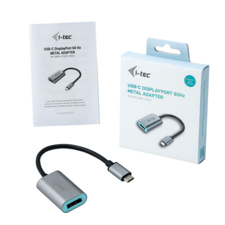 i-tec USB-C į DisplayPort adapteris, 1x DisplayPort 4K Ultra HD 60Hz