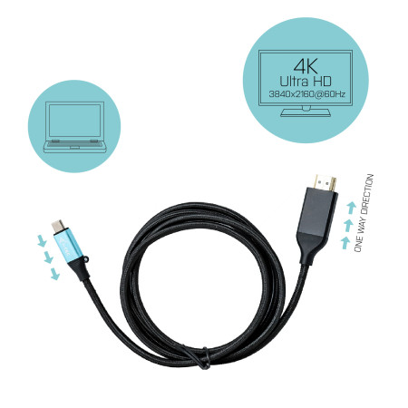 i-tec USB-C į HDMI Adapteris 4K 150cm