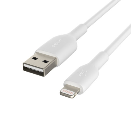 Belkin Boost Charge USB-A į Lightning 1.0m baltas kabelis
