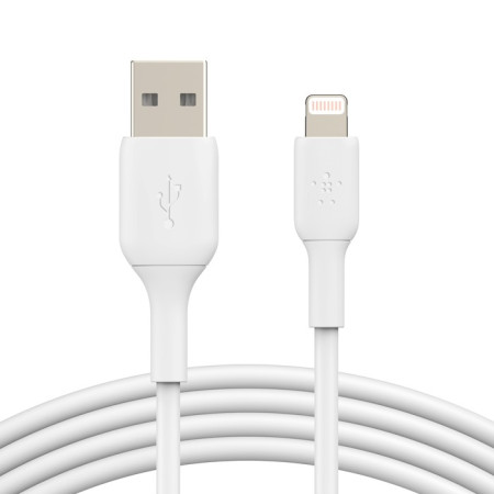 Belkin Boost Charge USB-A į Lightning kabelis 2.0m baltas
