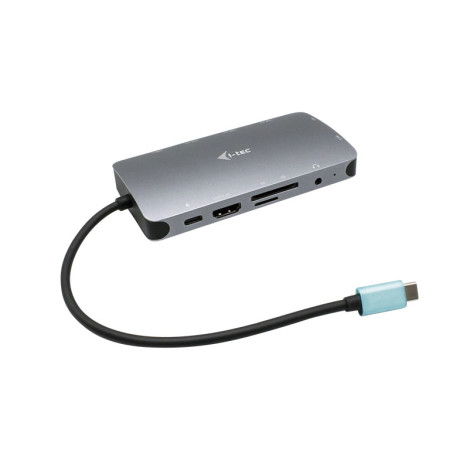 i-tec USB-C Metal Nano Docking Station HDMI VGA LAN Audio 100W