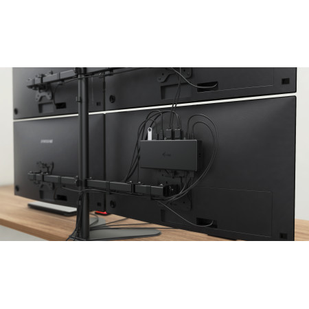 i-tec USB-C Quattro 4x Display Docking Station 2x DP 2x HDMI LAN Audio 85W
