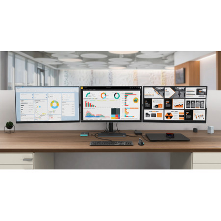 i-tec USB-C Metal Ergonomic 4K 3x Display Docking Station DP HDMI VGA LAN Audio 85W