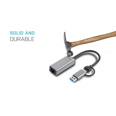i-tec USB-C Metal RJ-45 LAN Ethernet Adapter