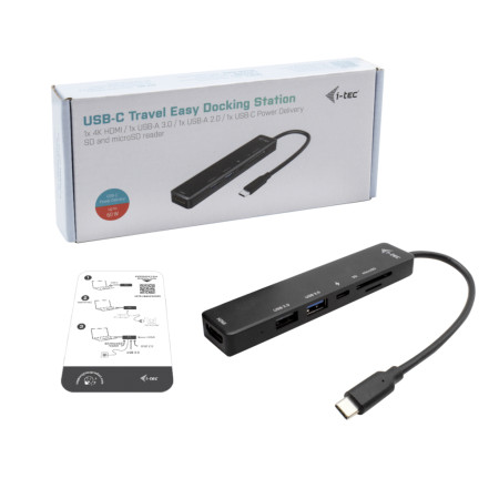 i-tec USB-C Travel Easy Dokavimo Stotis 4K HDMI + Power Delivery 60W