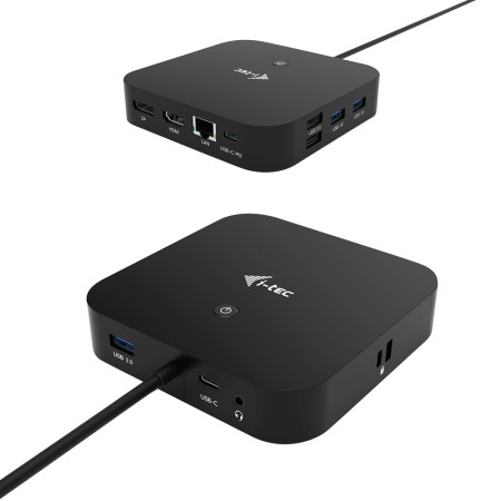 i-tec USB-C dvigubos ekrano dokų stotis