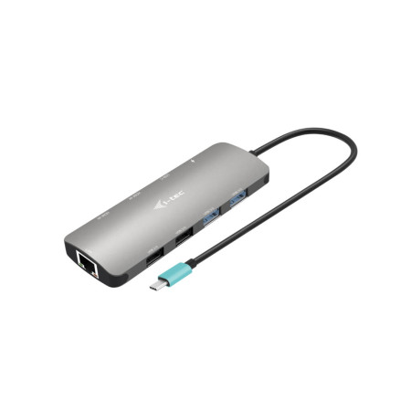 i-tec USB-C Metal Nano 2x HDMI 100W maitinimu