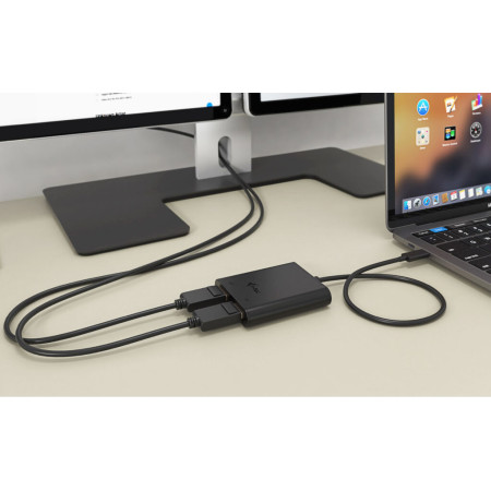 i-tec USB-C Dual 4K/60Hz DP Video Adapter