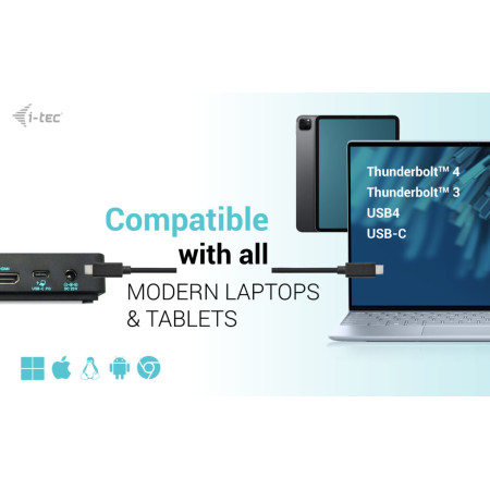 i-tec USB-C Triple 4K Display Docking Station Gen 2