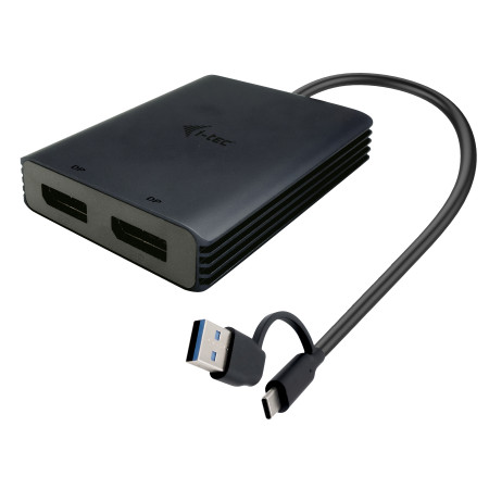 i-tec USB-A/USB-C Dual 4K/60 Hz DisplayPort vaizdo adapteris