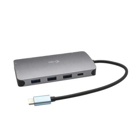 i-tec USB-C Metal Nano Docking Station su HDMI, VGA, LAN ir Audio