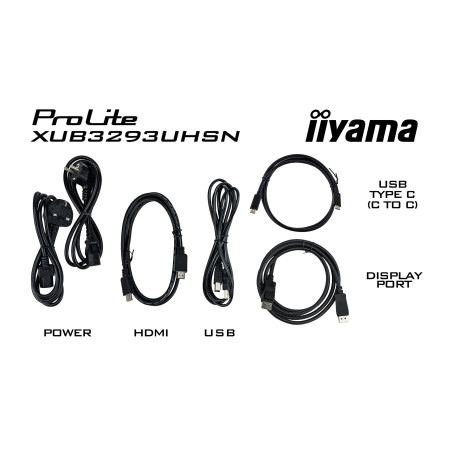 iiyama ProLite XUB3293UHSN-B5 kompiuterio monitorius 31.5" 4K Ultra HD