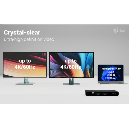i-tec Universal Dual 4K Display Docking Station