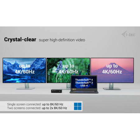 i-tec Thunderbolt5 Quattro Display Dock
