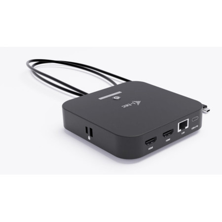 i-tec USB-C Dvigubas HDMI 4K 60Hz su 4 USB-A ir 100W Įkrovikliu