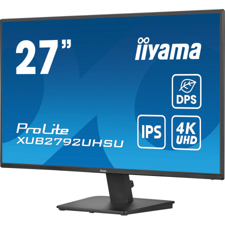iiyama ProLite XU2792UHSU-B6 kompiuterio monitorius 68,6 cm (27") 4K Ultra HD LED Juoda
