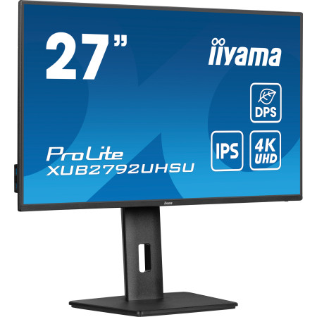 iiyama ProLite XUB2792UHSU-B6 kompiuterio monitorius 68,6 cm (27") 4K Ultra HD LED Juoda