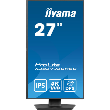 iiyama ProLite XUB2792UHSU-B6 kompiuterio monitorius 68,6 cm (27") 4K Ultra HD LED Juoda