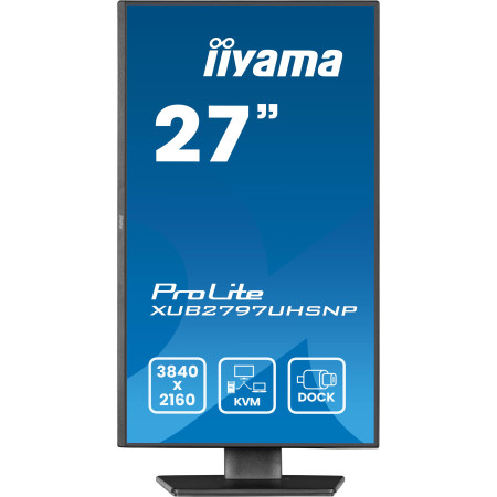 iiyama ProLite XUB2797UHSNP-B1 kompiuterio monitorius 68,6 cm (27") 4K Ultra HD LED Juoda