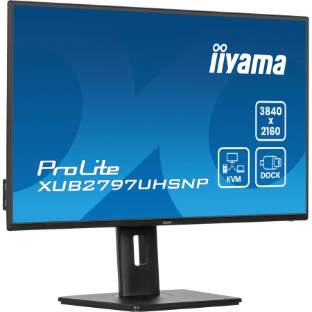 iiyama ProLite XUB2797UHSNP-B1 kompiuterio monitorius 68,6 cm (27") 4K Ultra HD LED Juoda