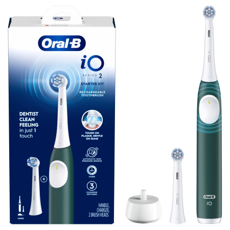 Oral-B iO 2 Miško žalia + žalias dėklas