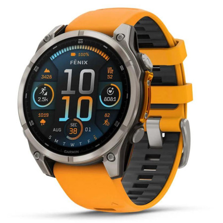 Garmin Fenix 8 Sapphire/Orange išmanusis laikrodis