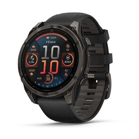 Išmanusis laikrodis Garmin Fenix 8 Sapphire Juodas/Geltonas