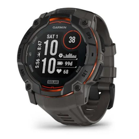 Garmin Instinct 3 Solar išmanusis laikrodis Juodas/Charcoal