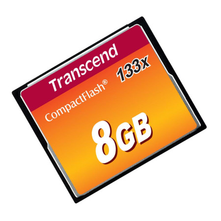 Transcend Compact Flash 8GB atminties kortelė TS8GCF133