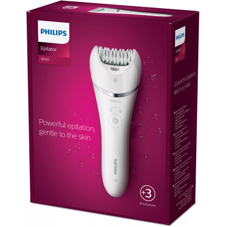 Philips Epiliatorius Series 8000 BRE700/00 „Wet & Dry“