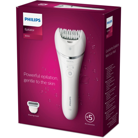 Philips 8000 serijos epiliatorius BRE710/00 „Wet & Dry“