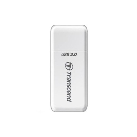 Transcend USB 3.1 atminties kortelių skaitytuvas (baltas)